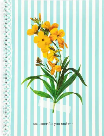 Тетрадь Flowers, голубой, A4, 80 листов, клетка Тетрадь Flowers, голубой, A4, 80 листов, клетка обложка книги
