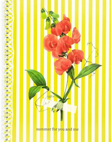 Тетрадь Flowers, желтый, A4, 80 листов, клетка Тетрадь Flowers, желтый, A4, 80 листов, клетка обложка книги