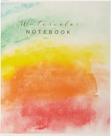 Тетрадь Watercolor, разноцветный, А5, 96 листов, клетка Тетрадь Watercolor, разноцветный, А5, 96 листов, клетка обложка книги