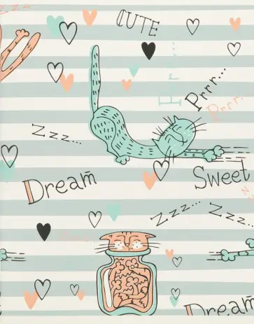 Тетрадь Забавные коты, серая полоска, А5, 96 листов, клетка Тетрадь Забавные коты, серая полоска, А5, 96 листов, клетка обложка книги