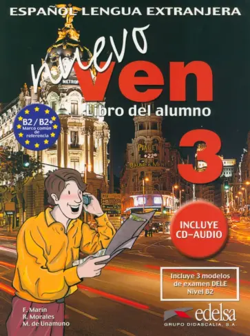 Marin, Morales - Nuevo ven 3. Libro del alumno + CD audio Marin, Morales - Nuevo ven 3. Libro del alumno + CD audio обложка книги