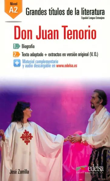 Jose Zorrilla - Don Juan Tenorio. A2 обложка книги