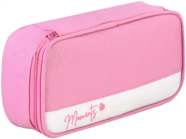 Пенал школьный Любимые моменты, розовый обложка книги