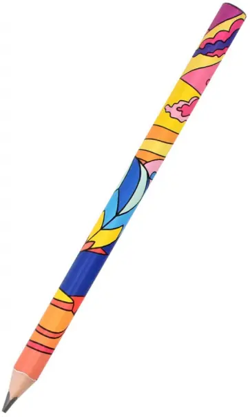 Карандаш чернографитный Абстракция, заточенный, HB, в ассортименте обложка книги