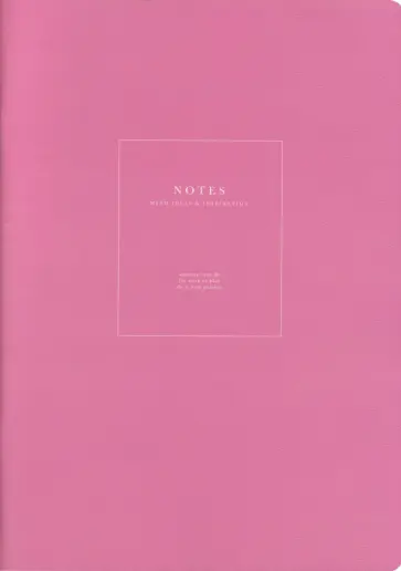 Тетрадь Notes, малиновый, А4, 48 листов, клетка обложка книги