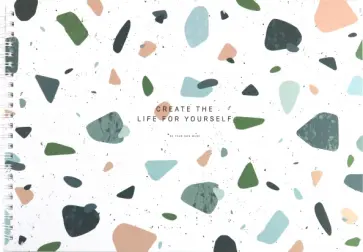 Альбом для рисования Terrazzo, зеленый, 40 листов обложка книги