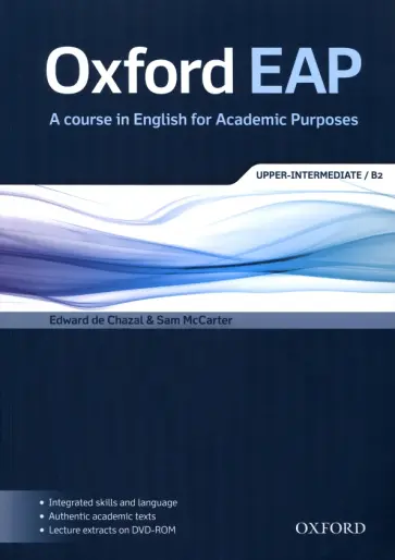 de, McCarter - Oxford EAP. Upper-Intermediate B2. Student's Book and DVD-ROM Pack обложка книги