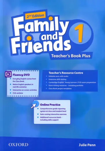 Julie Penn - Family and Friends. Level 1. 2nd Edition. Teacher's Book Plus (+DVD) обложка книги