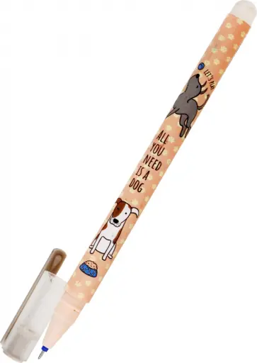 Ручка гелевая стираемая Best friend, синяя, в ассортименте обложка книги