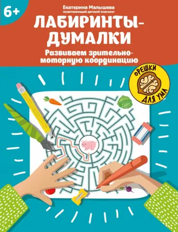 Екатерина Малышева - Лабиринты-думалки. Развиваем зрительно-моторную координацию. 6+ Екатерина Малышева - Лабиринты-думалки. Развиваем зрительно-моторную координацию. 6+ обложка книги