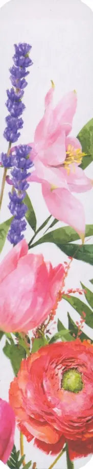 Закладка № 05 Цветочная обложка книги