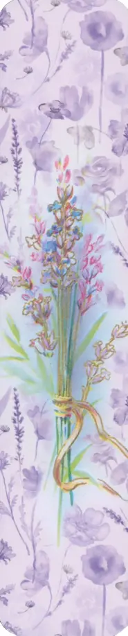 Закладка № 06 Цветочная обложка книги