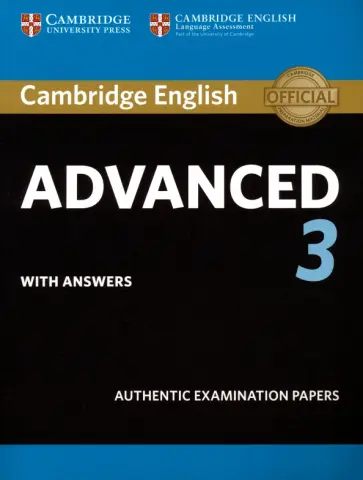 Cambridge English Advanced 3. Student's Book with Answers обложка книги