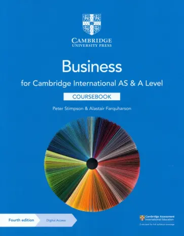 Stimpson, Farquharson - Cambridge International AS & A Level Business. Coursebook with Digital Access обложка книги