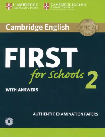 Cambridge English First for Schools 2. Student's Book with answers and Audio обложка книги