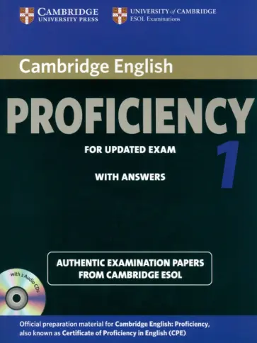 Cambridge English Proficiency 1 for Updated Exam. Student's Book with Answers (+2CD) обложка книги