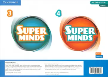 Super Minds. 2nd Edition. Level 3–4. Poster Pack обложка книги