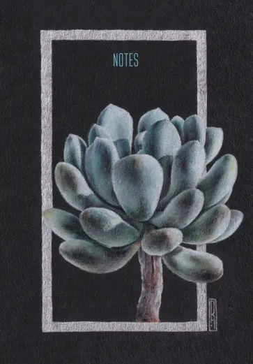 Книга для записей Flower drawing, А5, 100 листов, клетка, точка обложка книги