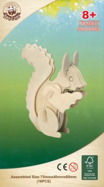 Сборная деревянная модель Белка маленькая Сборная деревянная модель Белка маленькая обложка книги