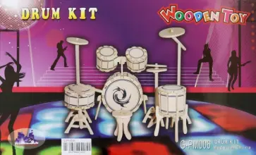 Сборная деревянная модель Ударная установка Сборная деревянная модель Ударная установка обложка книги