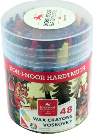 Мелки восковые Dragon, 48 цветов обложка книги