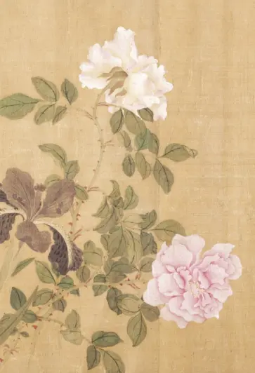 Сто цветов. Фрагмент "Розы и ирис", 18 листов обложка книги