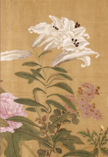 Сто цветов. Фрагмент "Три лилии", 18 листов обложка книги