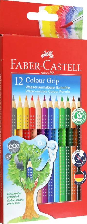 Карандаши цветные Colour Grip, 12 цветов, трехгранные Карандаши цветные Colour Grip, 12 цветов, трехгранные обложка книги