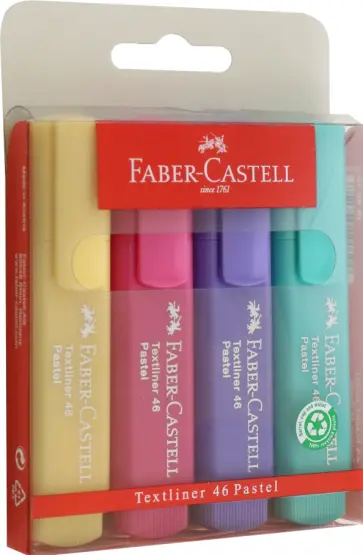 Текстовыделители Pastel, 4 цвета обложка книги