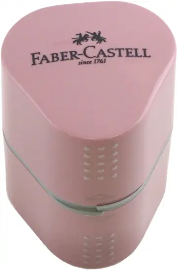 Точилка Grip, 3 отверстия, розовая обложка книги