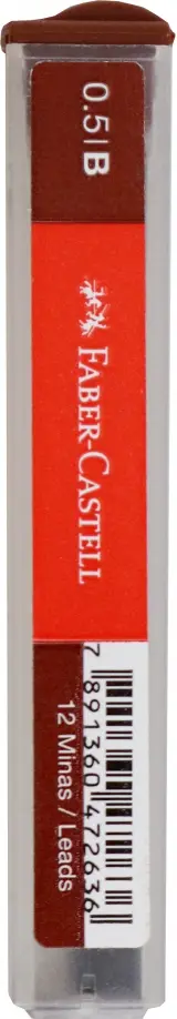 Грифель B, полимерный, 0,5, 12 штук обложка книги