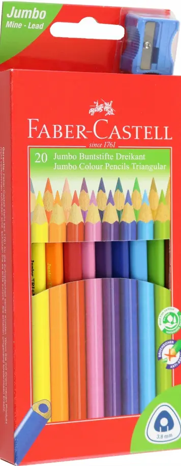 Карандаши Junior трехгранные, 20 цветов обложка книги