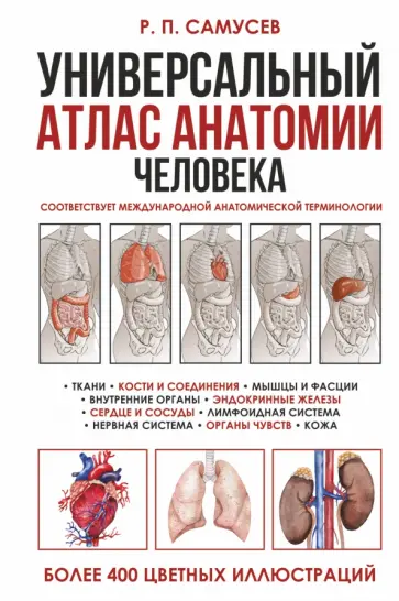 Рудольф Самусев - Универсальный атлас анатомии человека с цветными иллюстрациями. Учебное пособие Рудольф Самусев - Универсальный атлас анатомии человека с цветными иллюстрациями. Учебное пособие обложка книги