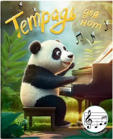 Тетрадь для нот для младших классов Пианист, 24 листа обложка книги