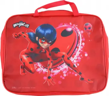 Сумка-папка школьная на молнии с ручками Леди Баг, А4 обложка книги