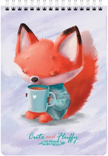 Блокнот Милые зверята, А5, 60 листов, клетка, в ассортименте обложка книги