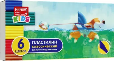 Пластилин со стеком Зверята, 6 цветов Пластилин со стеком Зверята, 6 цветов обложка книги