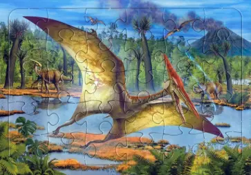 Пазл Динозавр Птеродактиль, 30 элементов обложка книги