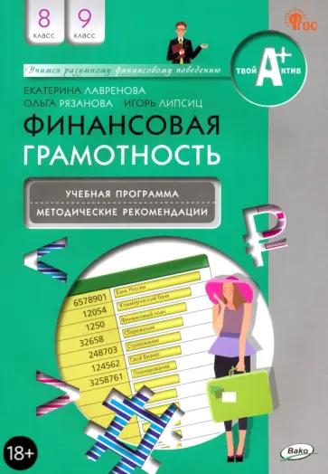 Рязанова, Липсиц - Финансовая грамотность. 8-9 классы. Учебная программа и методические рекомендации. ФГОС Рязанова, Липсиц - Финансовая грамотность. 8-9 классы. Учебная программа и методические рекомендации. ФГОС обложка книги