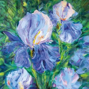 Алмазная мозаика Ирисы В. Кравчук обложка книги