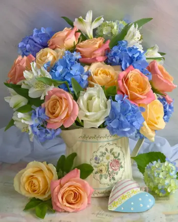 Алмазная мозаика Пастельный букет обложка книги