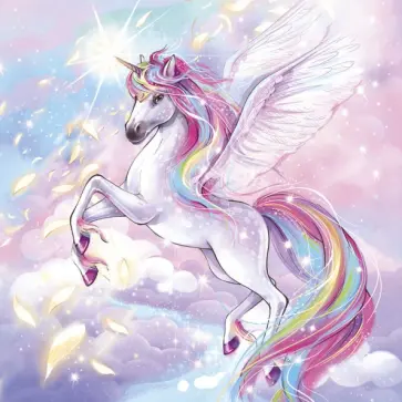 Алмазная мозаика Волшебный единорог обложка книги