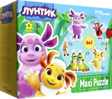 Puzzle 6 в 1 Лунтик обложка книги