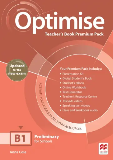 Anna Cole - Optimise. Updated. B1. Teacher’s Book Premium Pack обложка книги