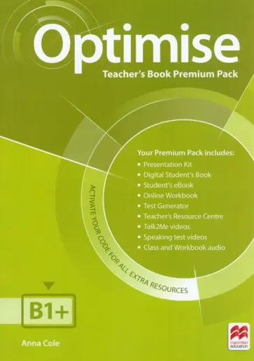 Anna Cole - Optimise. B1+. Teacher’s Book Premium Pack обложка книги