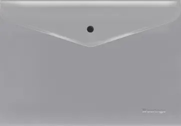 Папка-конверт на кнопке Metallic, серый, А4 обложка книги