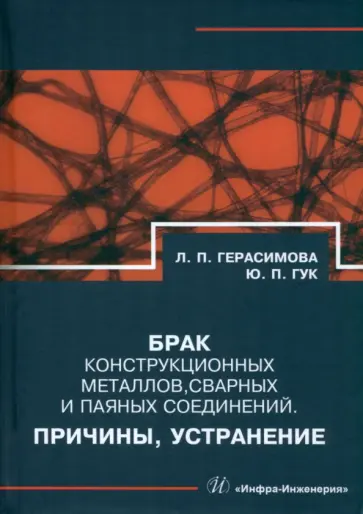 Герасимова, Гук - Брак конструкционных металлов, сварных и паяных соединений. Причины, устранение. Справочник обложка книги