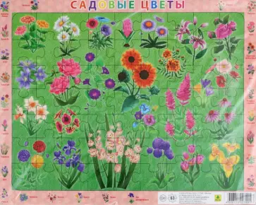 Пазл Цветы садовые Пазл Цветы садовые обложка книги