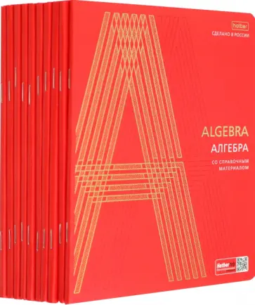 Комплект предметных тетрадей Золото на красном обложка книги