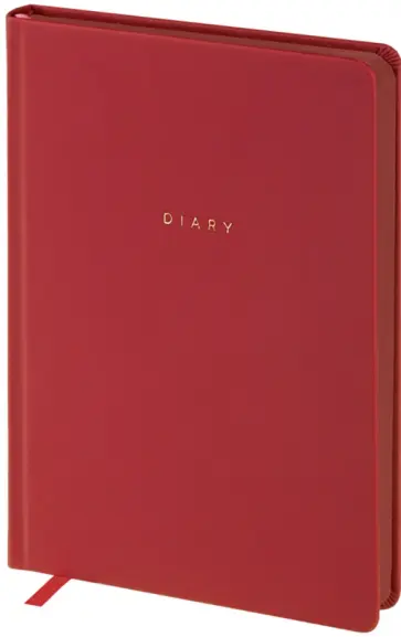 Ежедневник недатированный Grace, А5, 136 листов, красный Ежедневник недатированный Grace, А5, 136 листов, красный обложка книги